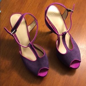 Elle Purple & Pink Heels